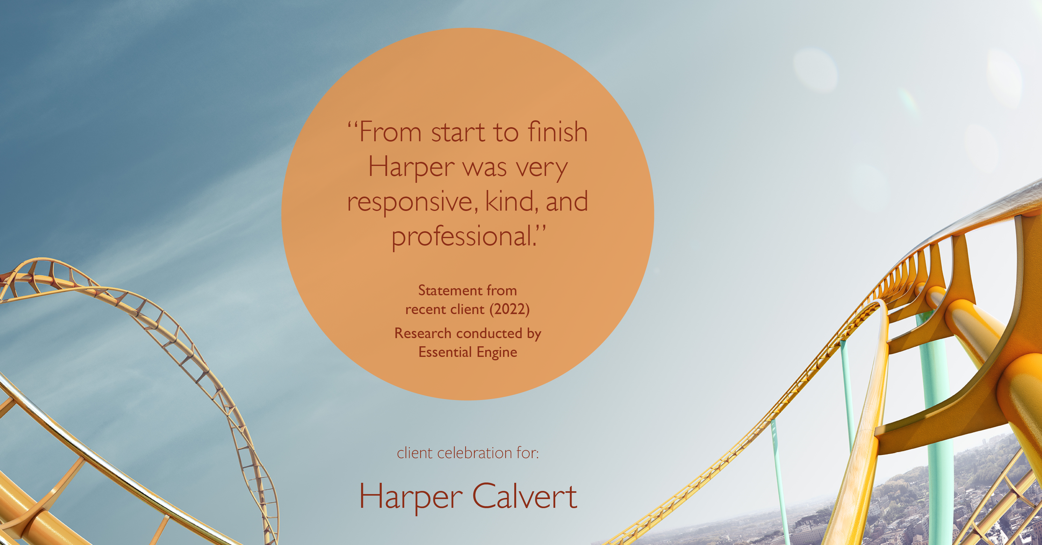 Testimonial for real estate agent Harper Calvert: 