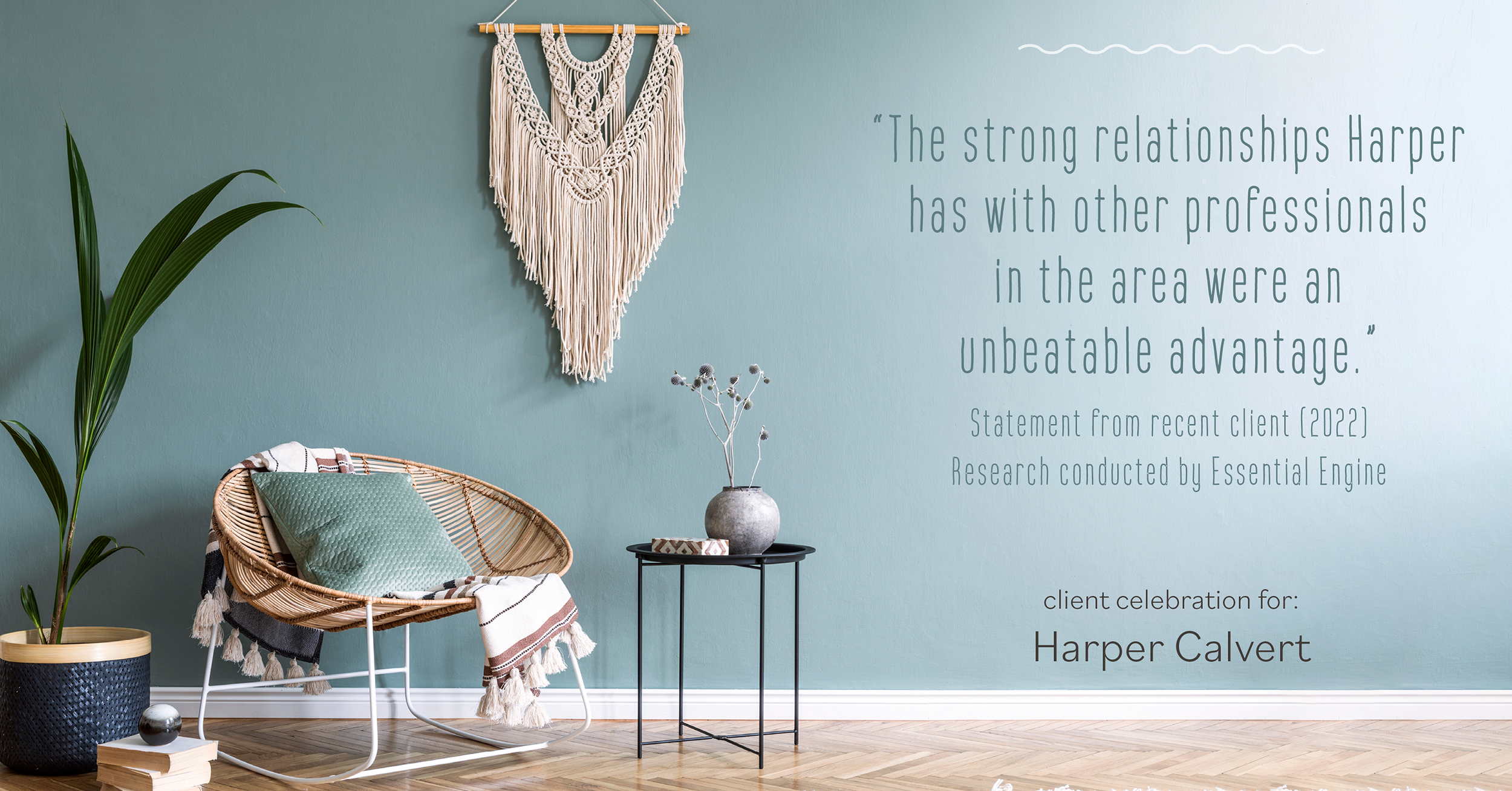 Testimonial for real estate agent Harper Calvert: 