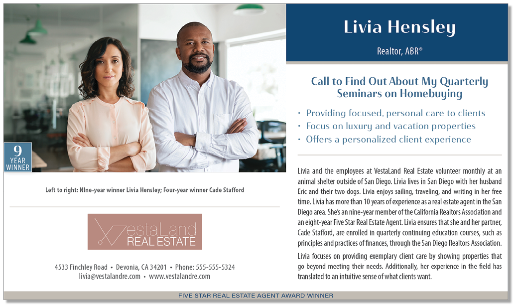 Display half-page package